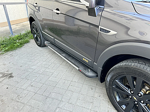 Бічні пороги площадки на Chevrolet Captiva 2016-2019 Підніжки Шевроле Каптіва RedLine V1