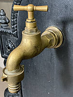 Кран для хамама, лазні. Латунний садовий вентільний вуличний кран (б/в)
