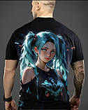 Футболка унісекс з 3Д принтом в стилі аніме, фото 2