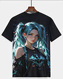 Футболка унісекс з 3Д принтом в стилі аніме, фото 3
