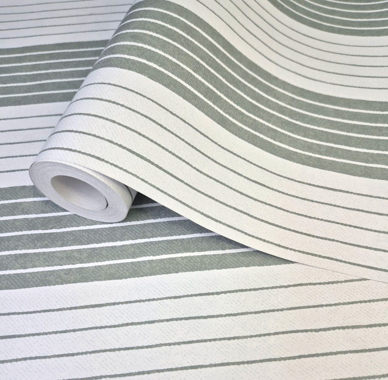 Шпалери вінілові на флізеліновій основі 10,05 × 0,53 Marburg 51610, сірі з білим для спальні, коридору, кабінету, фото 1