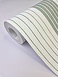 Шпалери вінілові на флізеліновій основі 10,05 × 0,53 Marburg 51610, сірі з білим для спальні, коридору, кабінету, фото 5
