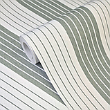 Шпалери вінілові на флізеліновій основі 10,05 × 0,53 Marburg 51610, сірі з білим для спальні, коридору, кабінету, фото 6