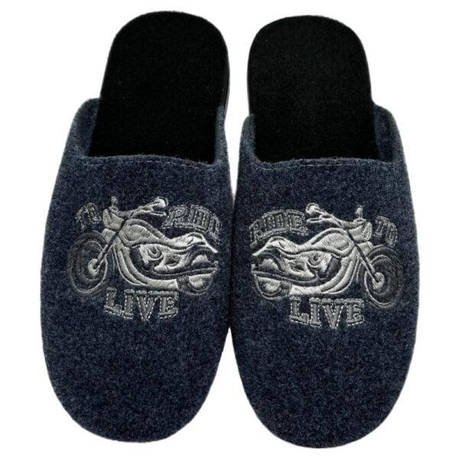 Чоловічі тапочки на поліуретановій підошві, фото 1