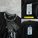 Костюм чоловічий літній чорний футболка та шорти фірмовий A|X, фото 4