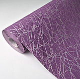 Шпалери вінілові на флізеліновій основі 10,05 × 0,53 Marburg 52132, фіолетові для спальні, вітальні та коридору, фото 2