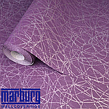 Шпалери вінілові на флізеліновій основі 10,05 × 0,53 Marburg 52132, фіолетові для спальні, вітальні та коридору, фото 3