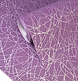 Шпалери вінілові на флізеліновій основі 10,05 × 0,53 Marburg 52132, фіолетові для спальні, вітальні та коридору, фото 5