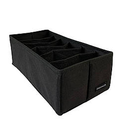 Коробочка для шкарпеток або панчох 30х15х10 см ORGANIZE (чорний)