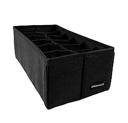 Коробочка з квадратними комірками 30х15х10 см ORGANIZE (чорний)