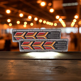 Задні габарити Led 12в з поворотником для автомобілів 30х8 см