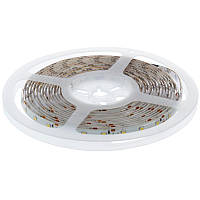 (09) LED лента smd 3528, 60 LED/м, 4,8Вт/м, IP 65, цвет: теплый белый (001-126)