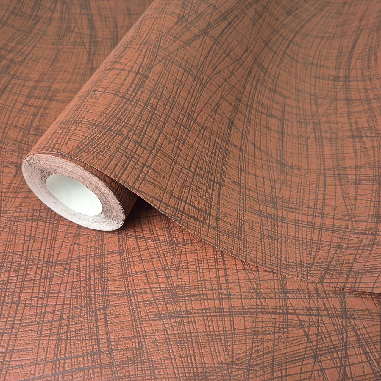 Шпалери вінілові 10.05 × 0.53 м Marburg 53115, коричневі для спальні, вітальні, кухні, коридору, ванної кімнати, фото 1