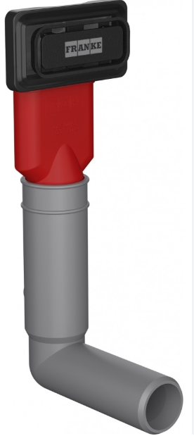 Перелив Franke (112.0657.273) прямокутний для кухонної мийки, чорний матовий