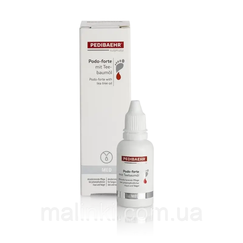 Протигрибкова рідина для пальців ніг та нігтьової пластини (Podo-forte), краплі PediBaehr,30мл, фото 1