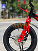 Дитячий велосипед 18" Corso Revolt MG-18747 чорно-червоний на зріст 105-115 см, фото 8