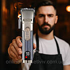 Акумуляторна машинка для стрижки волосся 4 насадки, USB, SK-16021 / Тример для волосся / Чоловічий тример, фото 6