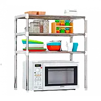Полиця-органайзер Підставка для мікрохвильовки з полицями для посуду та спецій Multifunctional storage rack 5897