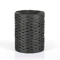 Пряжа рафія для в'язання 3.5 мм чорного колір для в'язання сумок