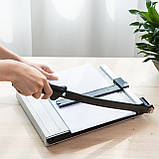 Різак шабельний Deli A4, металевий, довжина різання 300 мм (8014), фото 5