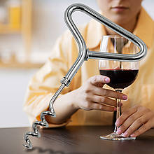 Металевий гвинтовий штопор для вина Sun Huan Series (YAB)