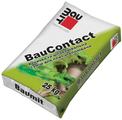 Клейова шпаклювальна суміш BauContact, Baumit, 25 кг (мішок) ЗИМА, шт, фото 1