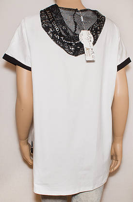 Жіноча футболка з капюшоном XL,2XL,3XL,4XL, фото 2