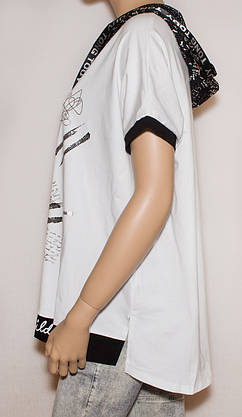 Жіноча футболка з капюшоном XL,2XL,3XL,4XL, фото 3