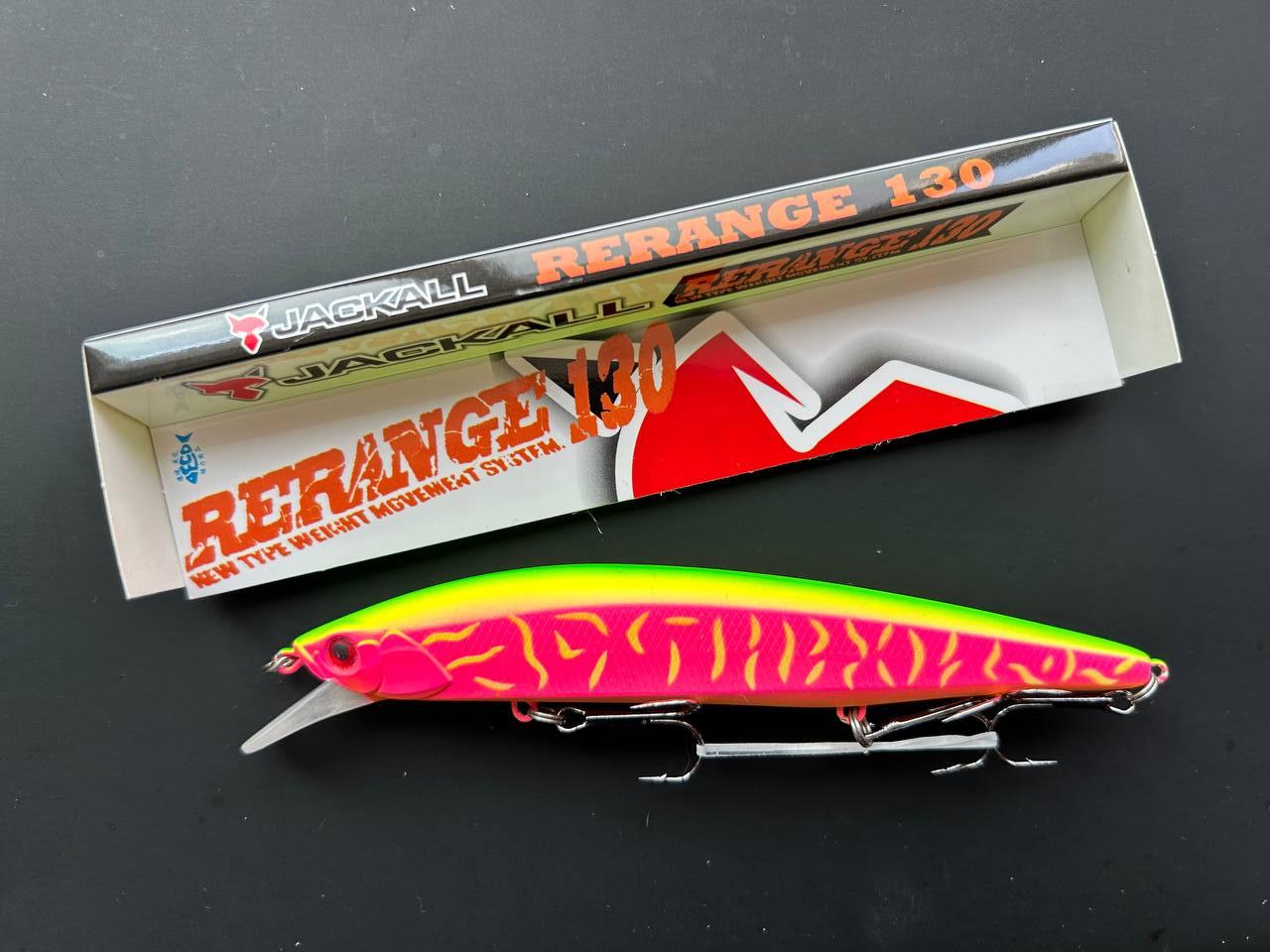 Воблер Fishing Rerange 130SP fruit Mat Tiger 21,5г, суспендер, мінноу, для щуки та судака | Японська якість, фото 1