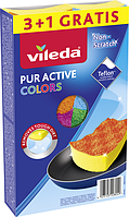 Губки металеві Vileda Pur Active Colors (4шт)