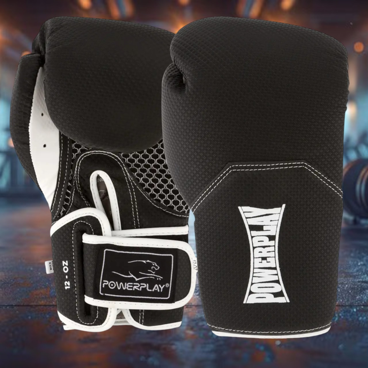 Рукавички боксерські чорні 16 унцій для боксу та єдиноборств тренувальні оригінальні для спарингу