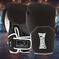 Рукавички боксерські чорні 16 унцій для боксу та єдиноборств тренувальні оригінальні для спарингу