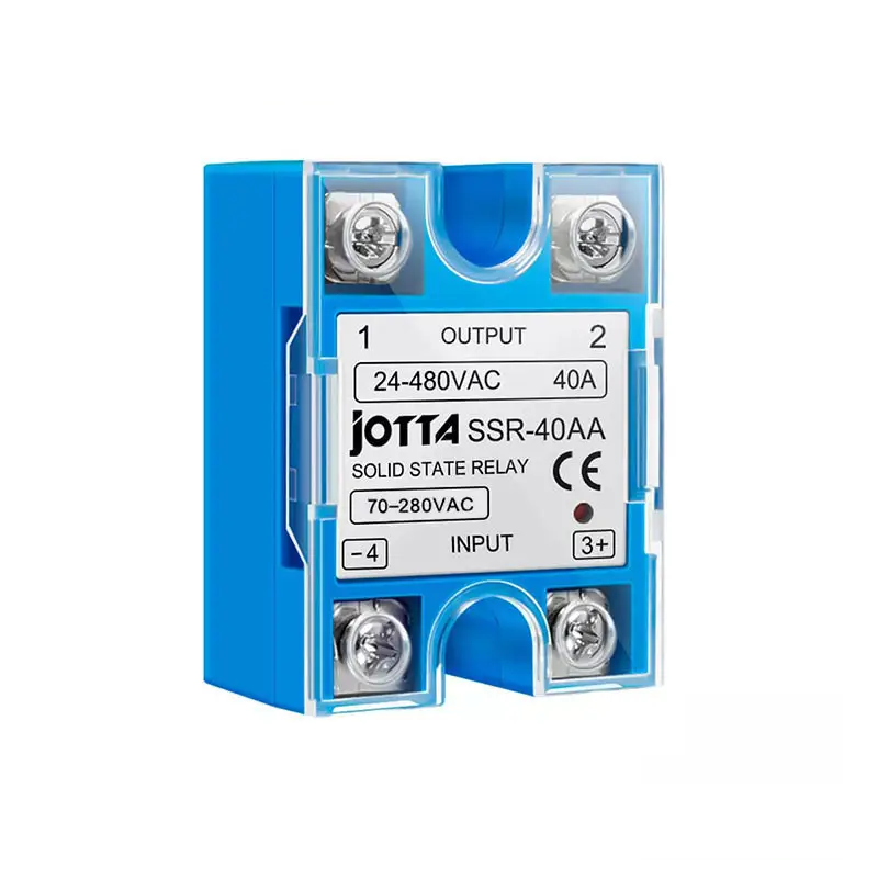 Реле електронне твердотільне GEYA JOTTA SR-40AA для навантаження AC 24-480V 40A та сигналом керування AC 70-280V