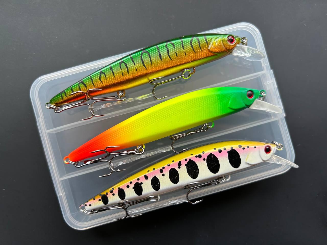 Воблер Fishing rerange 110sp 15g (набір 3шт+коробка) мінноу, для щуки та судака |, фото 1