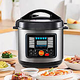 Мультиварка скороварка Hoffmans HM-719 з дисплеєм на 14 програм електрична 8л для дому 1600 Вт, фото 8