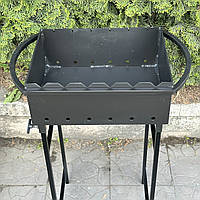 Мангал зі знімними ніжками для 6 шампурів з металу 2 мм