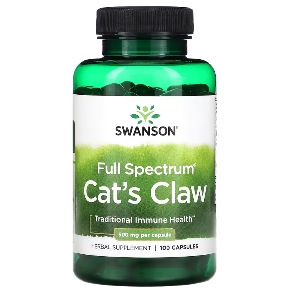 Котячий кіготь Cat`s Claw Swanson 500 мг 100 капсул, фото 1