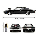 Машина металева Jada "Форсаж" Додж Чарджер (1970) з фігур. Доменіка Торетто (9335907314R00), фото 6