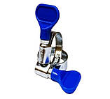 Хомут черв'ячний W1 32-50, хомут з ключем "метелик", хомут з ручною затяжкою,
хомут для шланга, фото 2