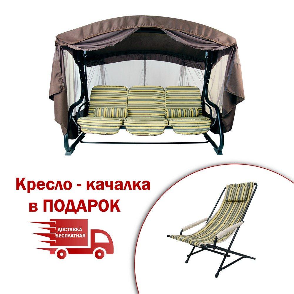 Гойдалка садова "Христина" (Дралон жовта полоска), фото 1