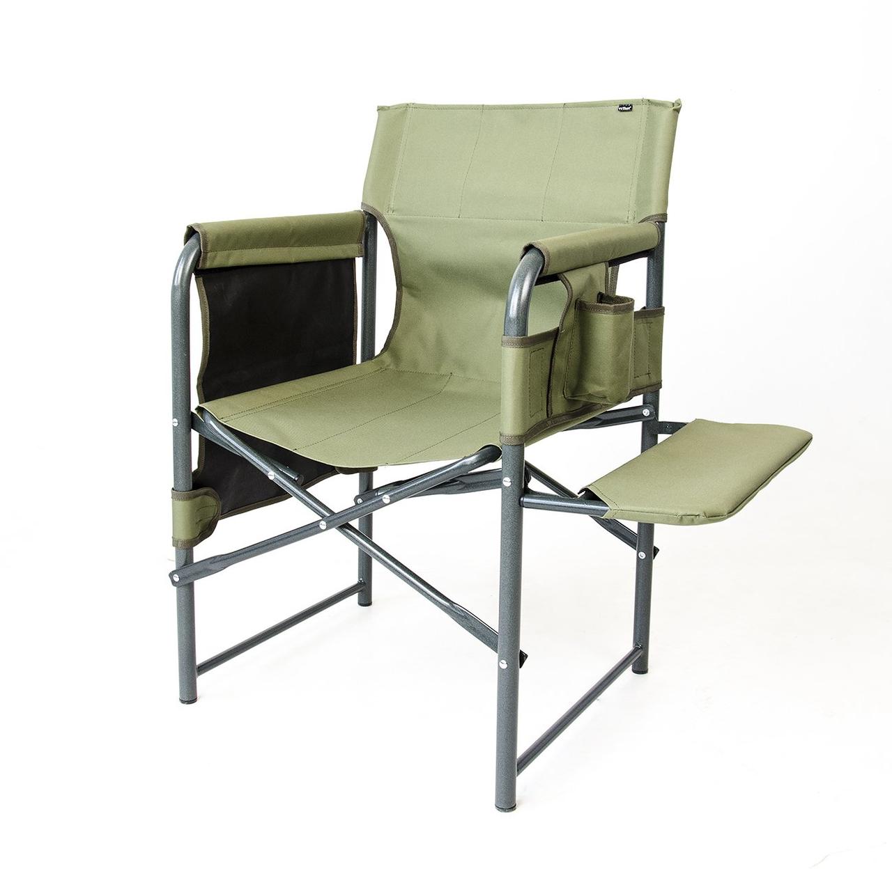 Стілець "Режисер з м'якою полицею Економ" d25 мм (Оксфорд, Хакі), фото 1