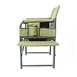 Стілець "Режисер з м'якою полицею Економ" d25 мм (Оксфорд, Хакі), фото 2