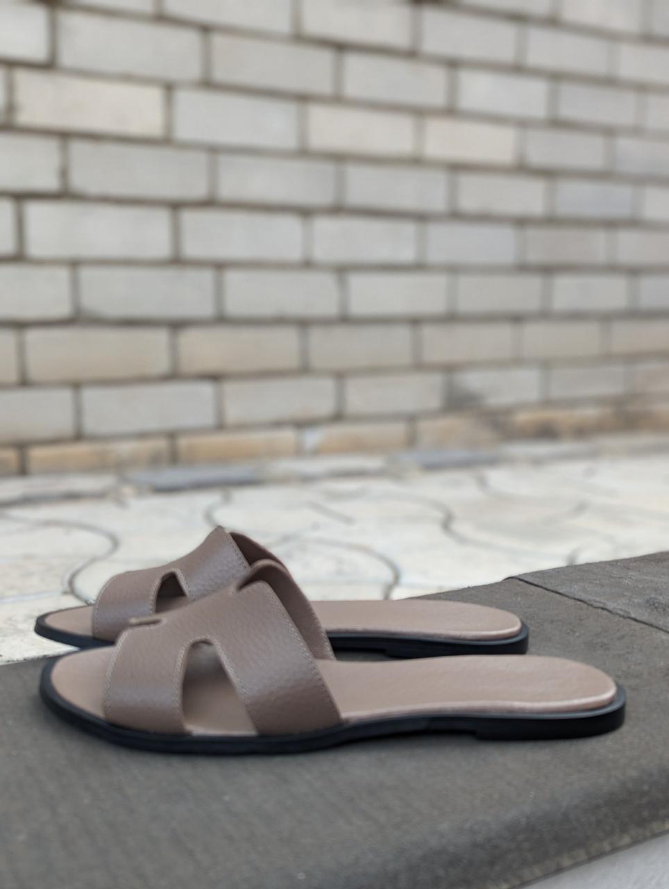 STTOPA Розміри 42-27,5 см. Шльопанці великих розмірів шкіряні. 438-4045 Коричневі, фото 1