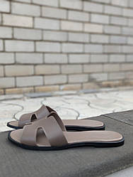 STTOPA Розміри 40-45. Шльопанці великих розмірів шкіряні. 438-4045 Коричневі