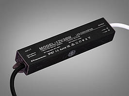Ультратонкий блок живлення для LED стрічки Diasha 12V 36W IP67 3А