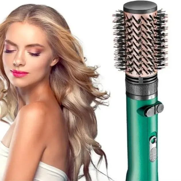 Стайлер фен-щітка для волосся VGR V-498 2 рівні обдування 2 рівні температур 1200W (2 насадки), фото 1