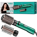 Стайлер фен-щітка для волосся VGR V-498 2 рівні обдування 2 рівні температур 1200W (2 насадки), фото 9