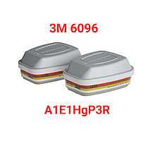 Фільтр 3M 6096 A1E1HgP3R для напівмасок та масок 3M ОРИГІНАЛ
