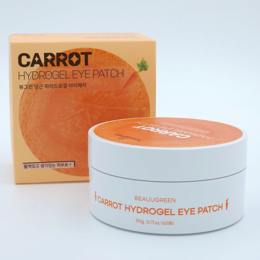 Антиоксидантні гідрогелеві патчі з морквою Beauugreen Carrot Hydrogel Eye Patch, фото 1