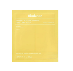 Гідрогелева маска для оживлення тьмяної шкіри Biodance Radiant Vita Niacinamide Real Deep Mask